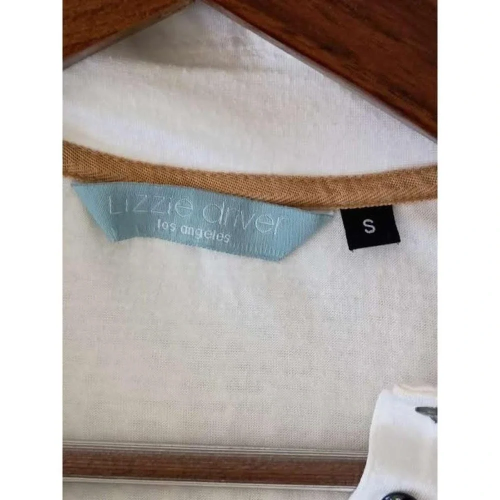 Lizzie‎ Driver Ivory Micromodal Golf Polo Shirt S USA Made Luxe Basic $110